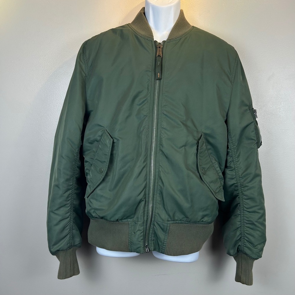 Alpha Industries MA-1 Flight Jacket Sage Green USAF Flyer's Intermediate Medium